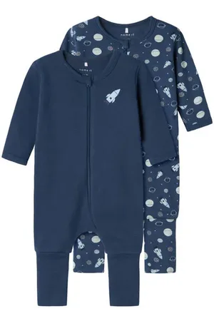 NAME IT BABY baby pyjama met all over print