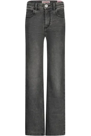 Vingino High waist loose fit jeans GIULIA Grijs Meisjes Denim