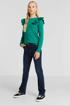 Anytime Flared jeans Blauw Meisjes Stretchdenim