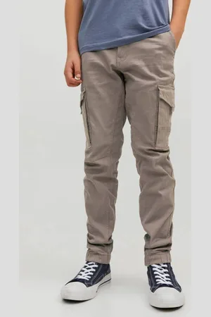JACK & JONES JUNIOR low waist slim fit cargobroek JPSTPAUL Jongens Stretchkatoen
