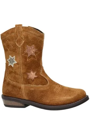 Nelson Suède cowboylaarzen Bruin Meisjes Suede All over print