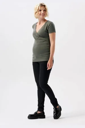 Noppies Maternity zwangerschaps skinny jeans Zwart Dames Stretchdenim