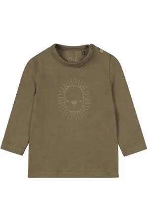 Dirkje Baby longsleeve met printopdruk Jongens Stretchkatoen Ronde hals