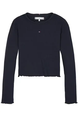 Tommy Hilfiger Longsleeve ESSENTIAL RIB Meisjes Katoen Ronde hals
