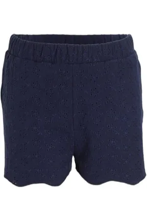 Anytime Broderie short Korte broek Meisjes Polyester Effen