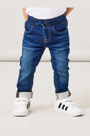 NAME IT MINI slim fit jeans NMMRYAN medium grey denim Blauw Jongens Jog denim
