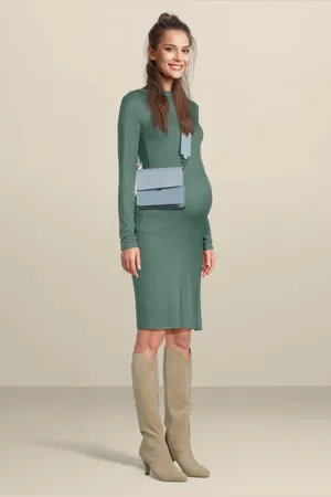 Mama;licious Zwangerschapsjurk MLTRINITY Dames Viscose Boothals