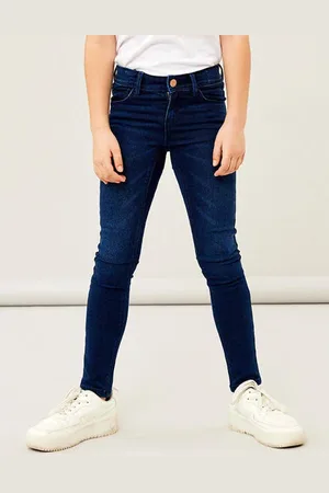 NAME IT Skinny jeans NKFPOLLY Blauw Meisjes Stretchdenim