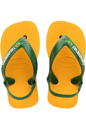 Havaianas Baby Brasil Logo II teenslippers met hielbandje Jongens Rubber