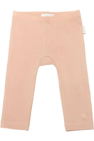 Noppies Baby baby regular fit legging Naranja met katoen Effen