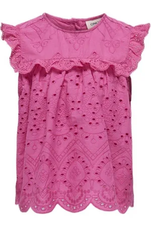 ONLY KIDS GIRL top KOGCLEO LIFE Meisjes Katoen Ronde hals Effen