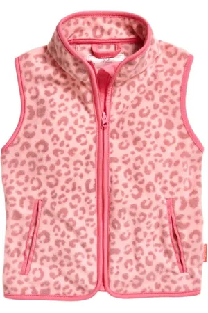 Playshoes Fleece bodywarmer met all over print Meisjes Polyester Opstaande kraag