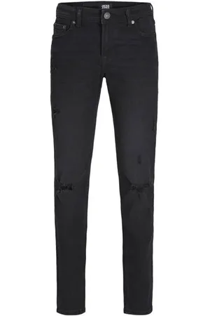 JACK & JONES JUNIOR slim fit jeans JJIGLENN JJORIGINAL Zwart