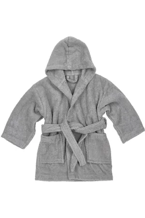 Meyco Basic badstof badjas Jongens/Meisjes Katoen Capuchon Effen