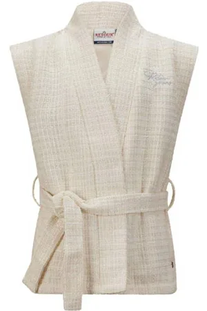 Retour Gilet Dasha Beige Meisjes Polyester Openvallende hals