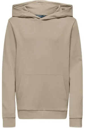 ONLY KIDS BOY hoodie KOBLASSI Sweater Beige Effen