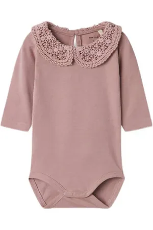 NAME IT BABY romper NBFTYLLA Roze Meisjes Katoen Klassieke kraag