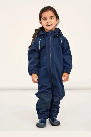 NAME IT MINI unisex softshell buitenspeelpak NMNALFA Jas Jongens Polyester Capuchon