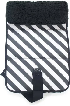 KipKep Napper verschoonmatje Black Stripes Zwart All over print