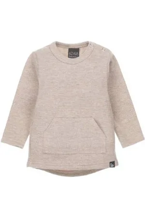 Babystyling Longsleeve Jongens Stretchkatoen Ronde hals Effen