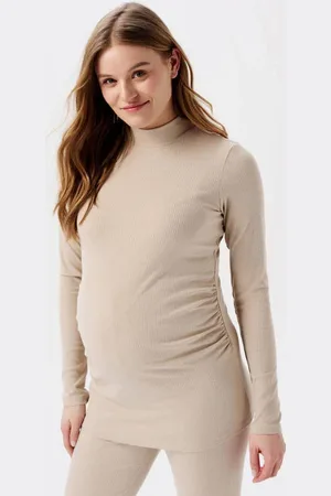 Noppies Maternity ribgebreide zwangerschapslongsleeve Sira van polyester