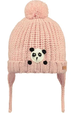 Barts Muts Dayle met pompon Meisjes Acryl Effen