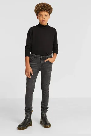 Anytime Skinny jeans Jongens Stretchdenim Effen