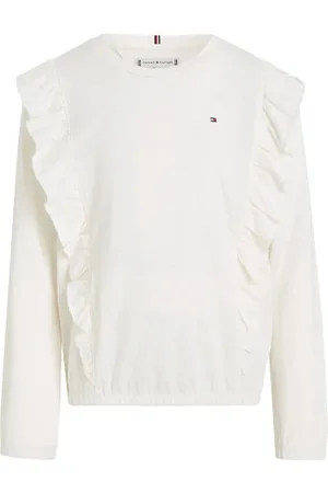 Tommy Hilfiger Longsleeve Meisjes Katoen Ronde hals Effen