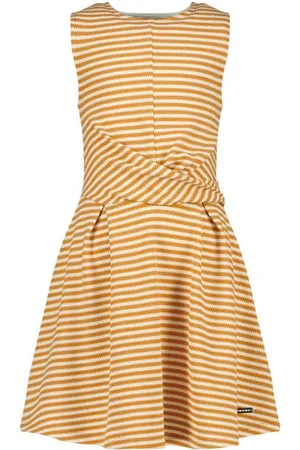 Vingino Gestreepte jurk Pessy Meisjes Polyester Ronde hals