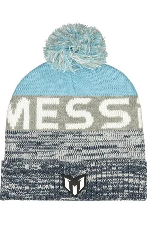 Vingino X Messi muts met pompon meerkleurig Grijs Jongens/Meisjes Acryl