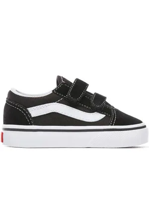 Vans Old Skool V V sneakers Zwart Meisjes Canvas Meerkleurig