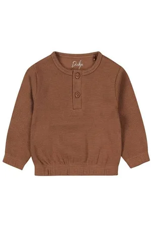 Dirkje Baby sweater Jongens Stretchkatoen Ronde hals Effen