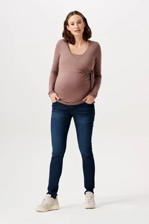 Noppies Maternity zwangerschaps skinny jeans Avi Blauw Dames Stretchdenim