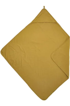 Meyco Basic jersey badcape 80x80 cm Handdoek/badcape Geel Effen