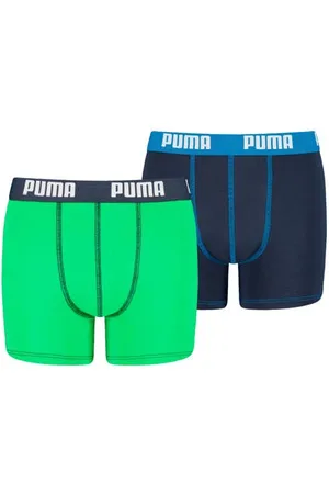 PUMA Boxershorts set van 2 Multi Jongens Stretchkatoen Effen