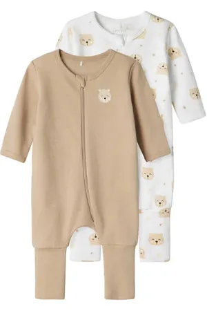 NAME IT BABY baby pyjama met all over print