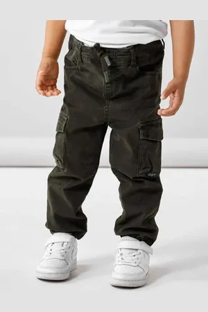 NAME IT MINI loose fit cargobroek NMMBEN Jongens Stretchkatoen
