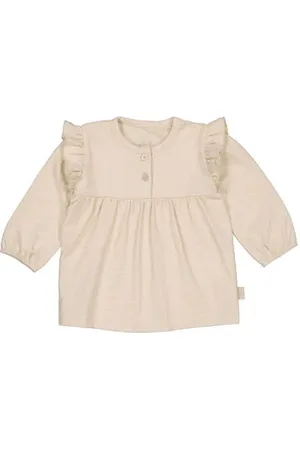 LEVV Newborn baby top LNORANOS Beige Meisjes Stretchkatoen Ronde hals Bloemen