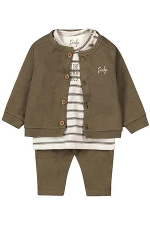 Dirkje Vest + longsleeve + broek Shirt + broek Jongens Stretchkatoen Ronde hals