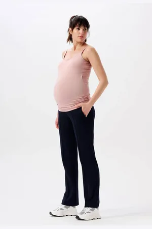 Noppies Maternity straight fit broek Eilia Dames Viscose Effen
