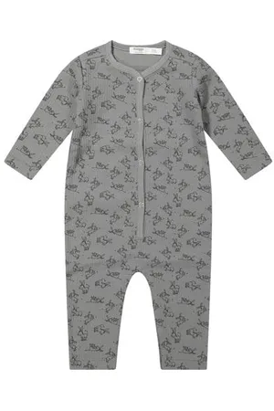 Snoozebaby Boxpak cloudy grey Romper Jongens/Meisjes Katoen Ronde hals