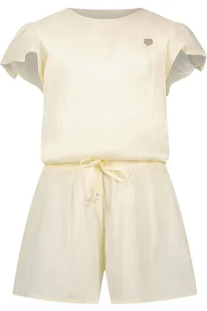 Le Chic Playsuit KOBUS Ecru Meisjes Polyester Ronde hals Effen