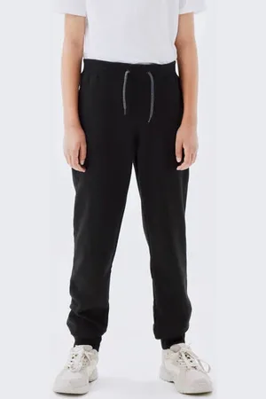 NAME IT KIDS joggingbroek NKMSWEAT zwart Effen