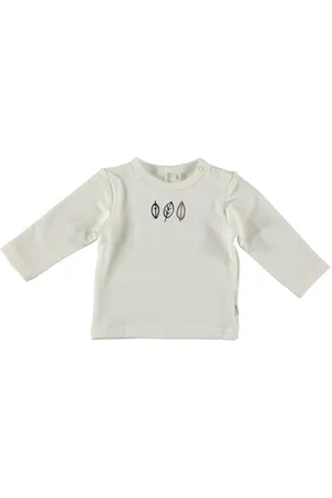 Bess Baby longsleeve met printopdruk Jongens/Meisjes Stretchkatoen Ronde hals