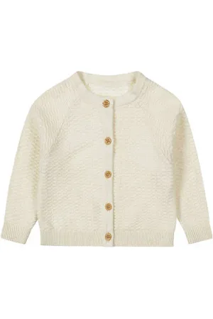 Dirkje Baby gebreid vest Jongens/Meisjes Katoen Ronde hals Effen