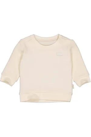 LEVV Baby gestreepte sweater LNEELTJENOS Wit Streep