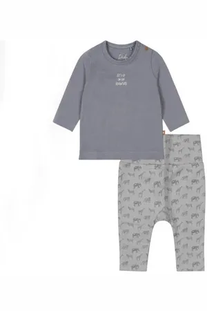 Dirkje Broek + longsleeve Shirt + broek Jongens Stretchkatoen Ronde hals