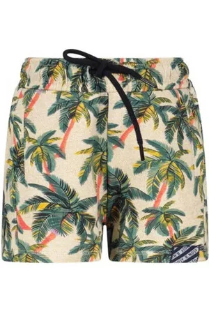 B.Nosy Korte broek beige/groen Jongens Sweat Blad