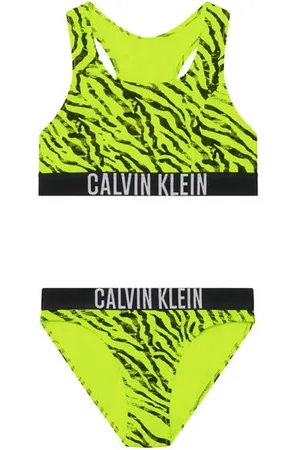 Calvin Klein Crop bikini Meisjes Polyamide Zebraprint