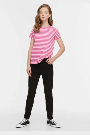 Anytime Skinny jeans Zwart Meisjes Stretchdenim Effen